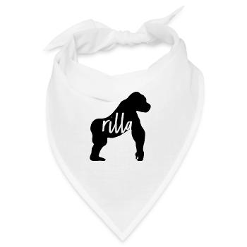 Gorilla - Bandana - Weiß - Vorne