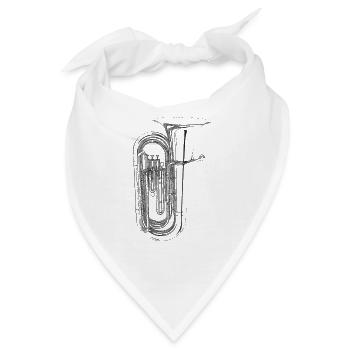 Tuba - Bandana - Weiß - Vorne
