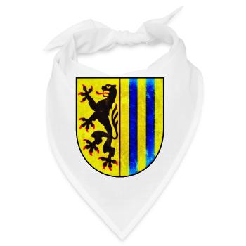 Leipzig - Leipziger Wappen - Bandana - Weiß - Vorne