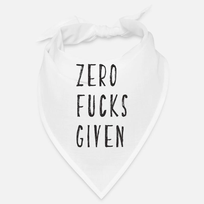 zero fucks given Bandana