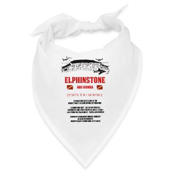 Ägypten Rotes Meer Elphinstone Tauchen Geschenk - Bandana - Weiß - Vorne