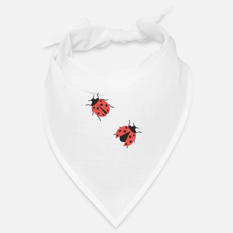 coccinelles - Bandana - blanc
