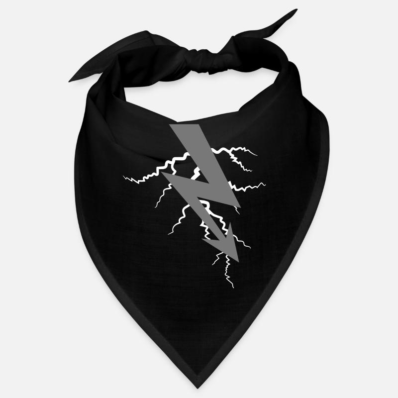 symbol electric lightning current energy strong current a Bandana
