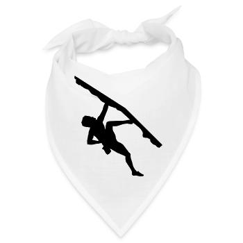 Klettern, Kletterer - Bandana - Weiß - Vorne