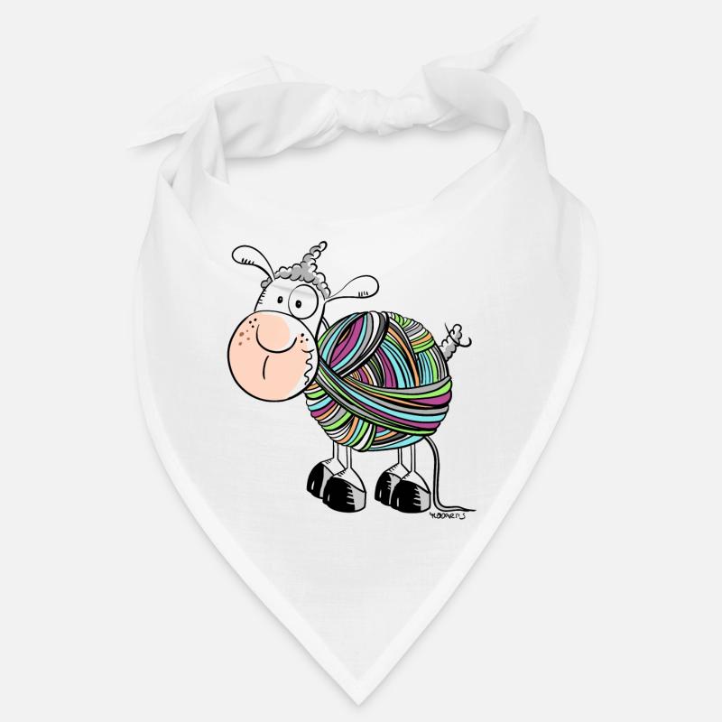 Coloured Sheep - Sheep - Comic - wool Bandana