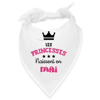 Geburtstag / Mai / Partei / Geschenk - Bandana - Weiß - Vorne