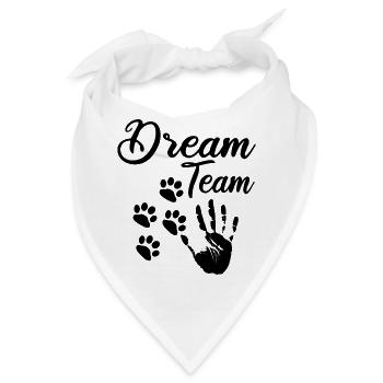 Hundebesitzer Gassi Hunde Frauchen Herrchen Gassi - Bandana - Weiß - Vorne