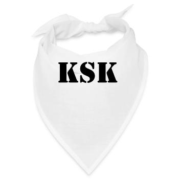 KSK Kommando Spezialkräfte Deutschland - Bandana - Weiß - Vorne