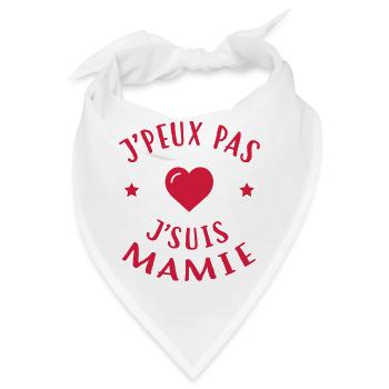 Großmütter / Oma / Mami / Großmutter / Mamy - Bandana - Weiß - Vorne