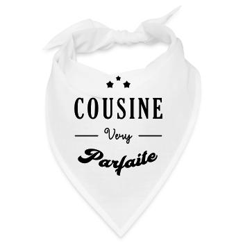 Onkel / Tante / Vetter / Cousin / Kusine - Bandana - Weiß - Vorne