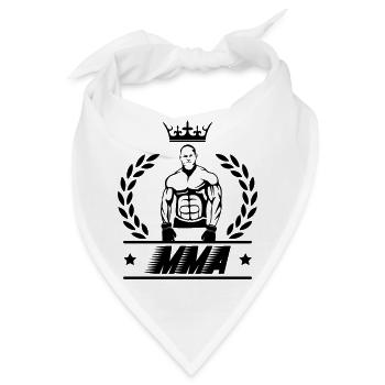 MMA Wappen - Bandana - Weiß - Vorne