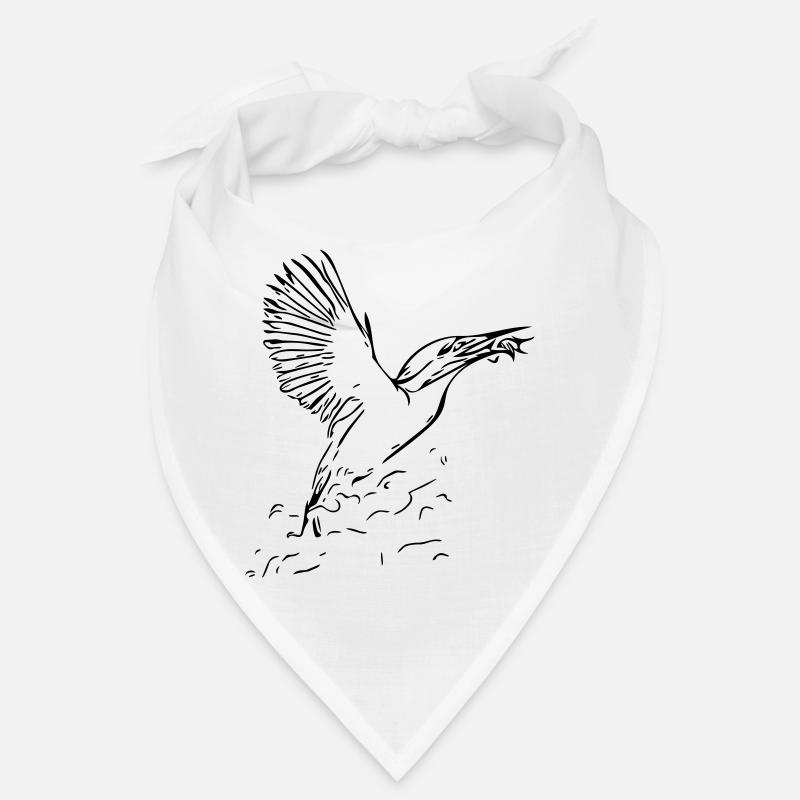 Kingfisher with fish Bandana