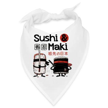 Sushi & Maki - Bandana - Weiß - Vorne
