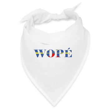 Reunion Insel Wopé T-Shirt Tassen Geschenkidee - Bandana - Weiß - Vorne
