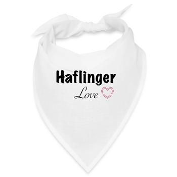 Haflinger Love - Bandana - Weiß - Vorne
