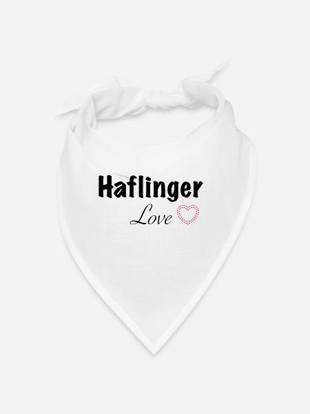Haflinger Love - Bandana - blanc