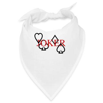 Joker RED - Bandana - Weiß - Vorne