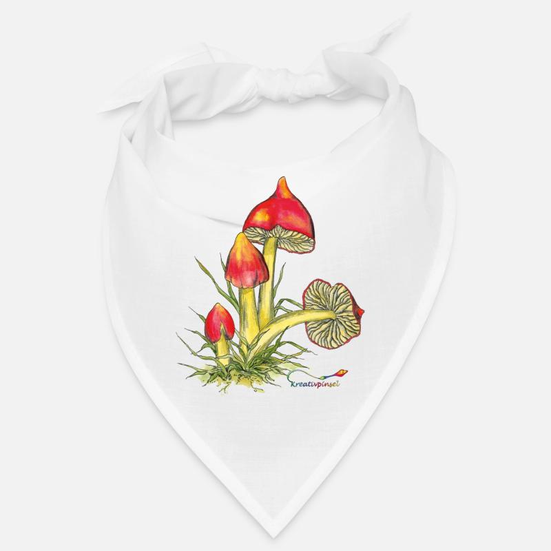 Schwärzender Saftling - Bandana - Weiß