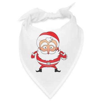 Weihnachtsmann - Bandana - Weiß - Vorne