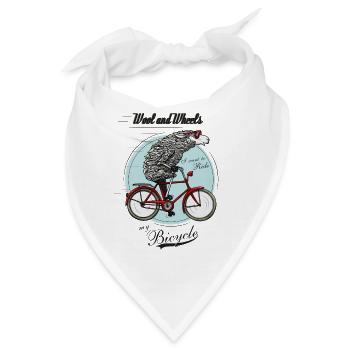 Wool and Wheels - Bandana - Weiß - Vorne