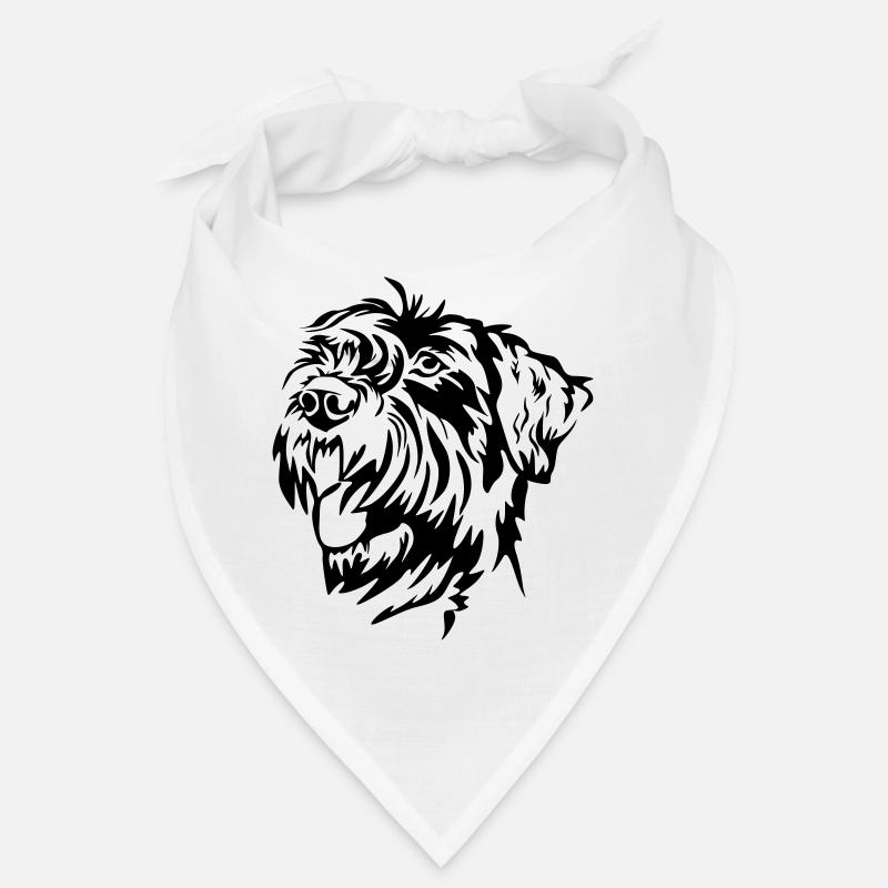 Tête de schnauzer géant Bandana