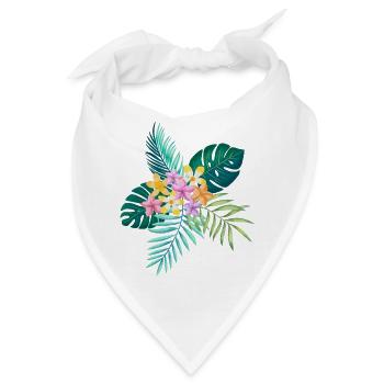 Tropen Stimmung - Bandana - Weiß - Vorne