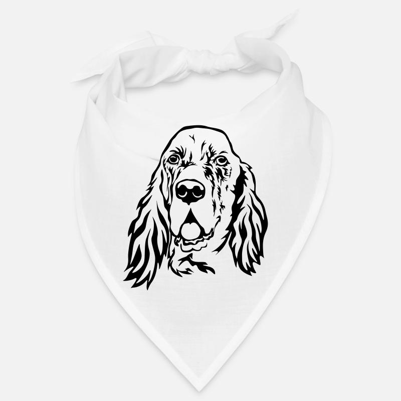 Tête de setter anglais Bandana