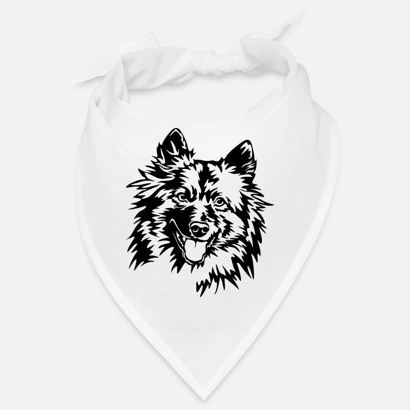 Wolfsspitz Kopf Bandana