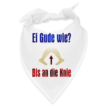 Ei Gude wie - Bandana - Weiß - Vorne