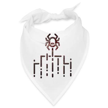 Hacker-Symbole - Bandana - Weiß - Vorne