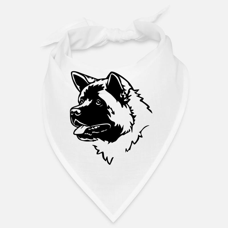 American Akita Kopf Bandana