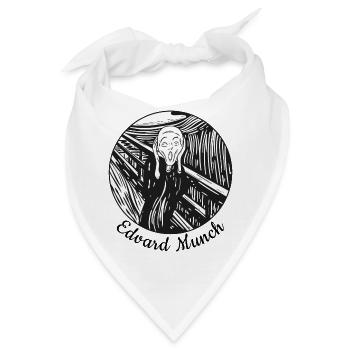 der Schrei tshirt - Bandana - Weiß - Vorne
