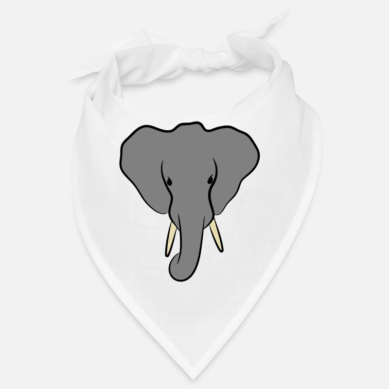 Elefantenkopf Minimalistisch Bandana