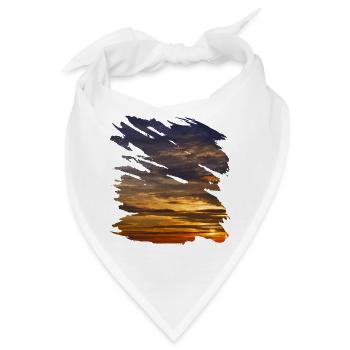 Malerische Farben des Himmels - Bandana - Weiß - Vorne