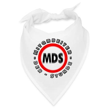 Mitarbeiter der Stunde Mitarbeiter des Monats MDS - Bandana - Weiß - Vorne