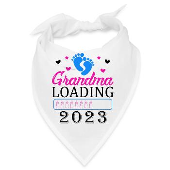 Werdende Oma, Oma loading 2023 Großmutter - Bandana - Weiß - Vorne