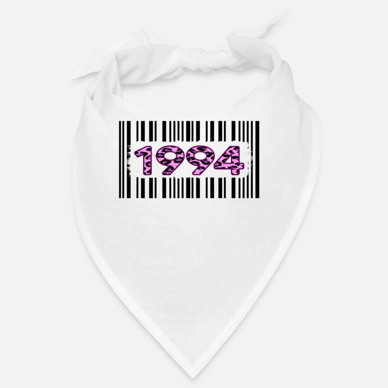 1994 geburtstag barcode rosa leopard retro party Bandana