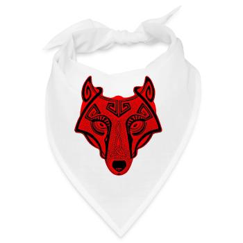 Wikingerwolf Fenrir walhalla - Bandana - Weiß - Vorne