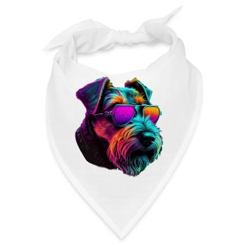 Airedale Terrier Dogs Airedale Terriers - Bandana - Weiß - Vorne
