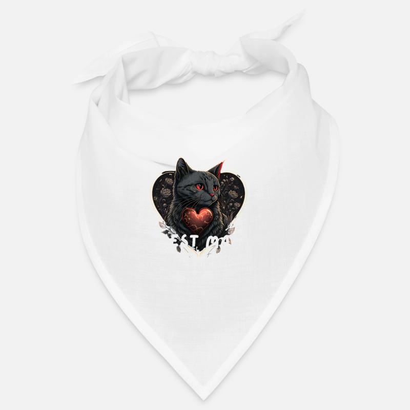Chatte Valentine - Bandana - blanc