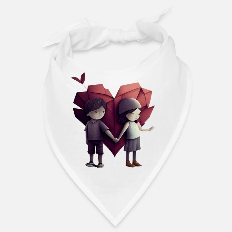 Amour de l’origami – Mains et cœurs Bandana
