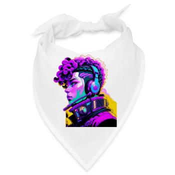 Musik Cyborg Headset - Bandana - Weiß - Vorne