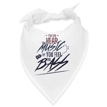 Musiker einzigartige Bassgitarren-Phrase - Bandana - Weiß - Vorne