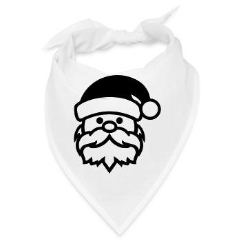 Kleiner Weihnachtsmann - Bandana - Weiß - Vorne