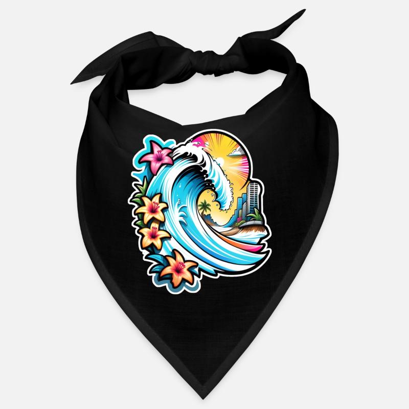 surf plage palmier soleil vacances Bandana