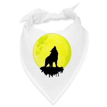 Wolf Moon – Wild Spirit - Bandana - Weiß - Vorne