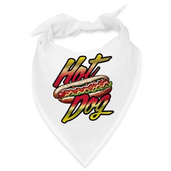 hot dog - Bandana - Weiß - Vorne