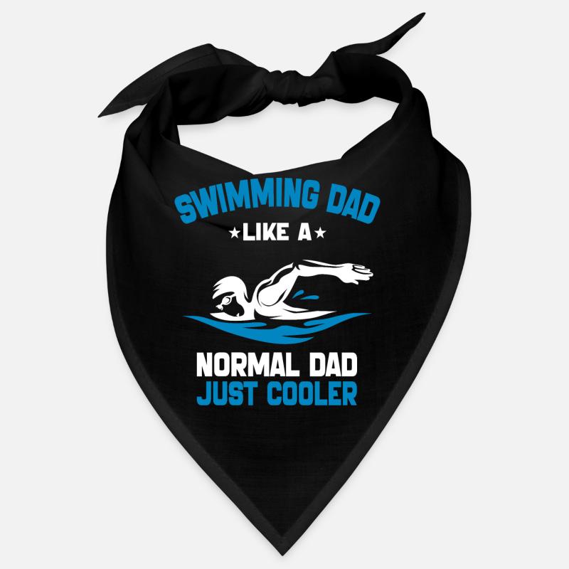 Schwimmen Papa wie ein normaler Vater, nur cooler Bandana