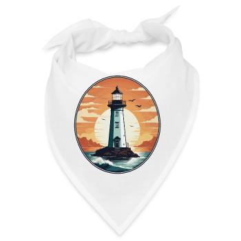 Leuchtturm - Bandana - Weiß - Vorne