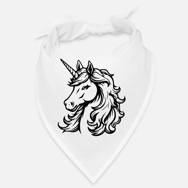 Schlichtes Einhorn-Design Bandana